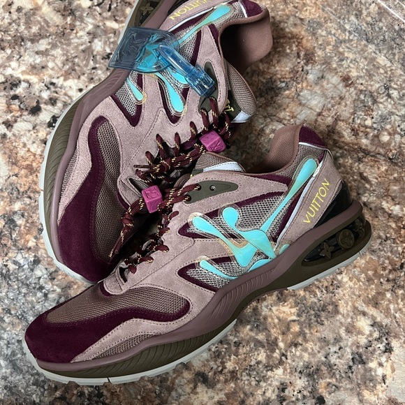 Louis Vuitton Trail Trainer sneaker Aubergine size 10 LV 11.5 12 authentic - Picture 2 of 9